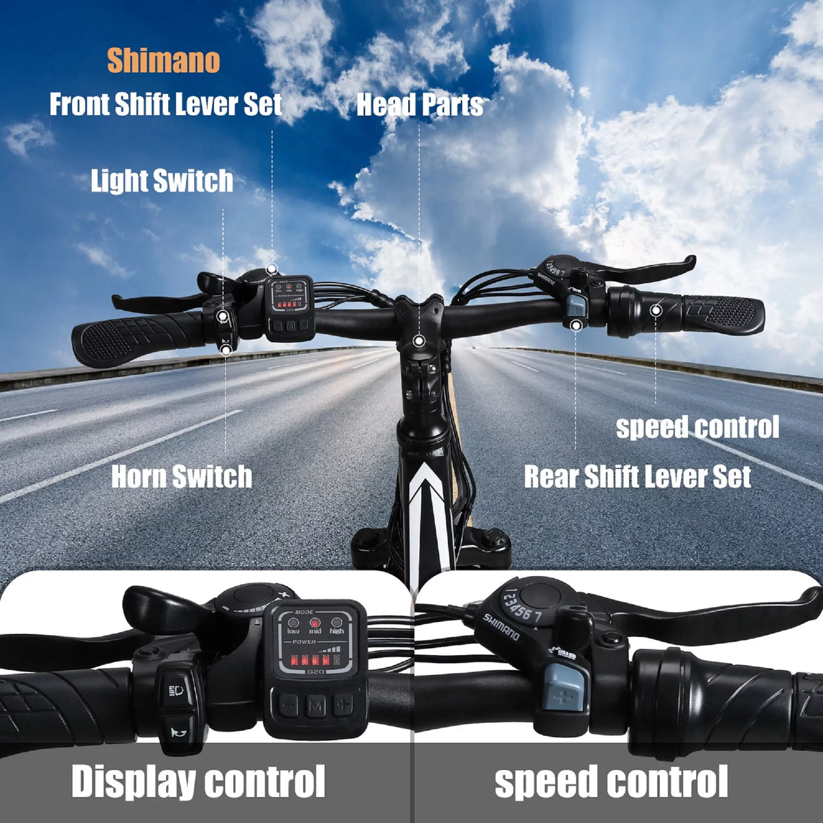 350W 21-Speed Electric Mountain Bike Y572099