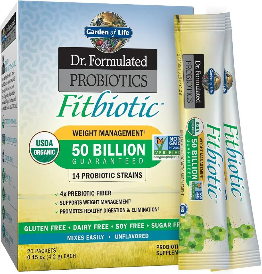 Probiotics Weight Management Powder 50 Billion CFU 3 Oz Pack of 20 C545945