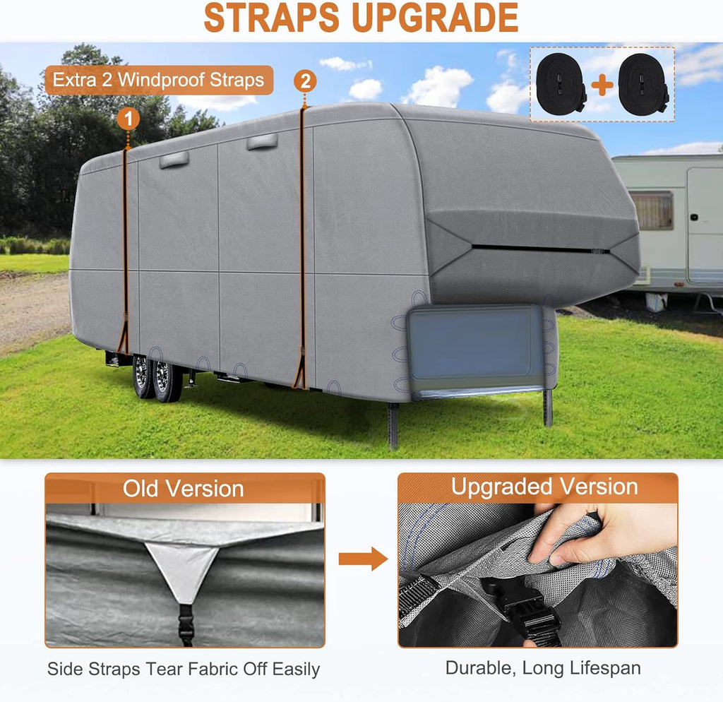 5 Layers Top 5th Wheel RV Cover Heavy Duty Camper Cover K11124