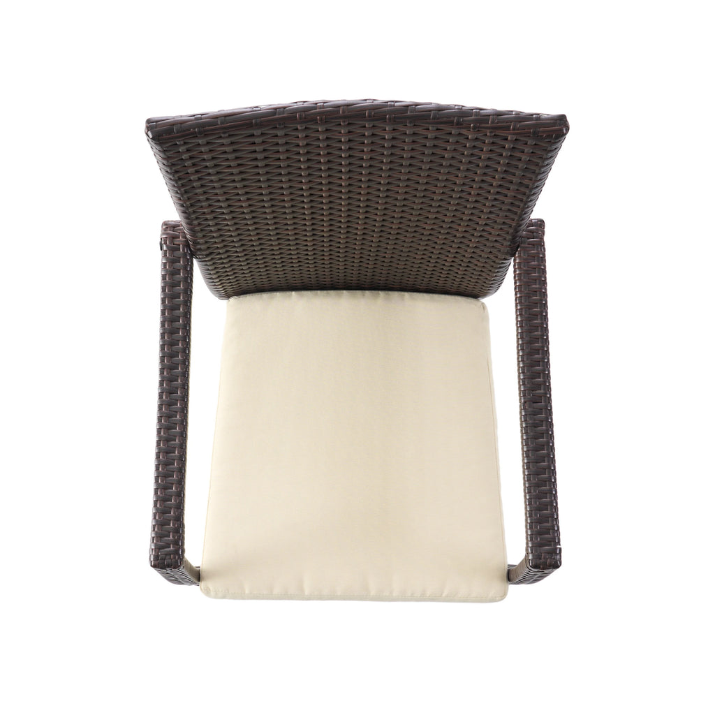 Multibrown Wicker Dining Chair (Set of 2) W74932