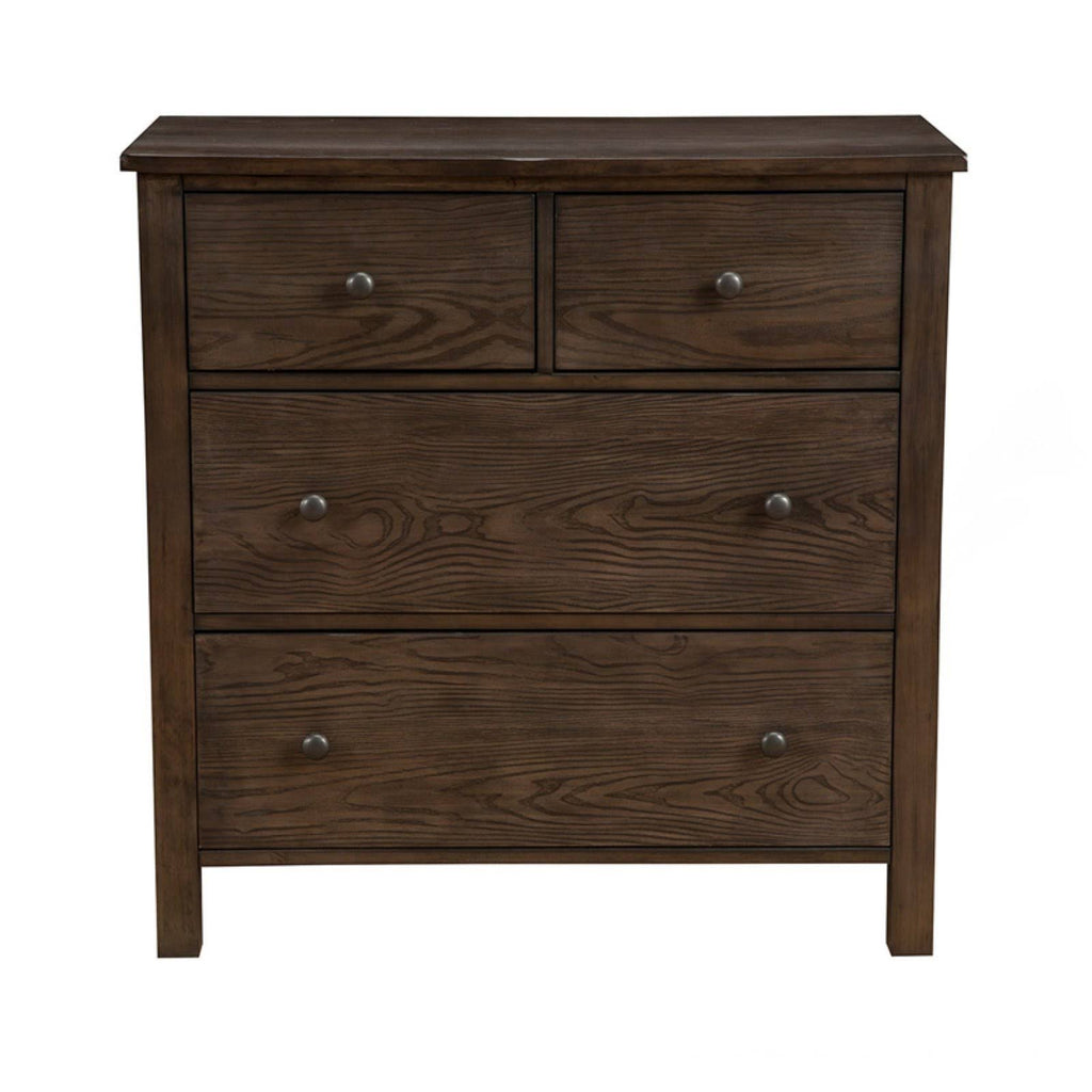 Natural Gray Wood 4 Drawer Accent Chest R8989