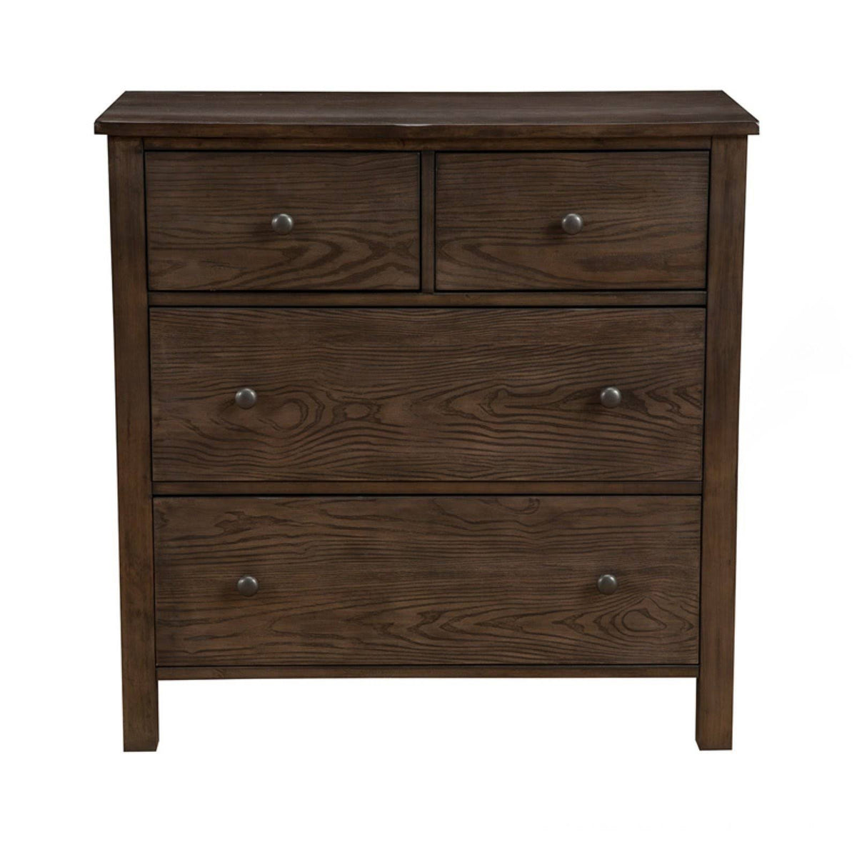 Natural Gray Wood 4 Drawer Accent Chest R8989