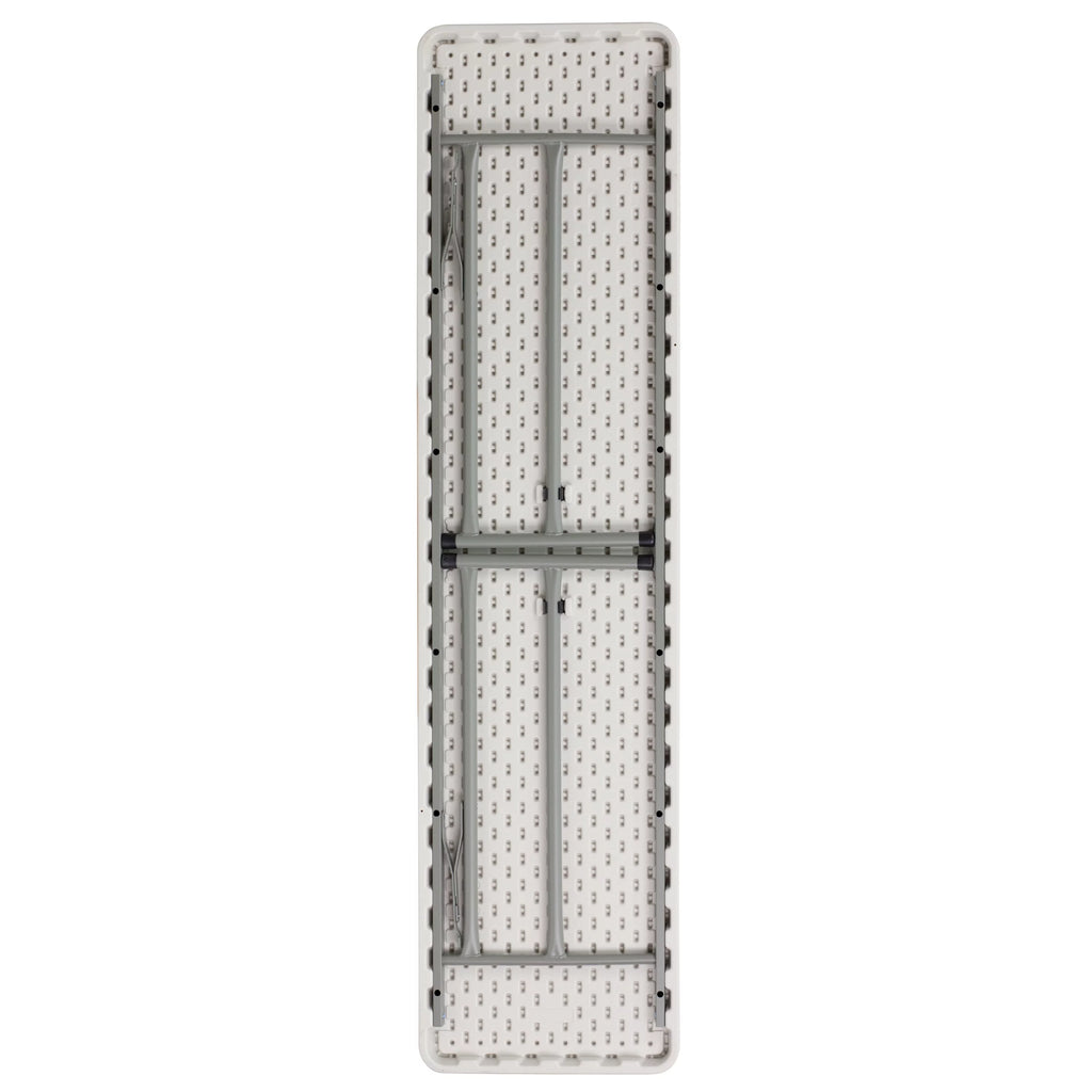 6" Granite White Plastic Folding Table B9586