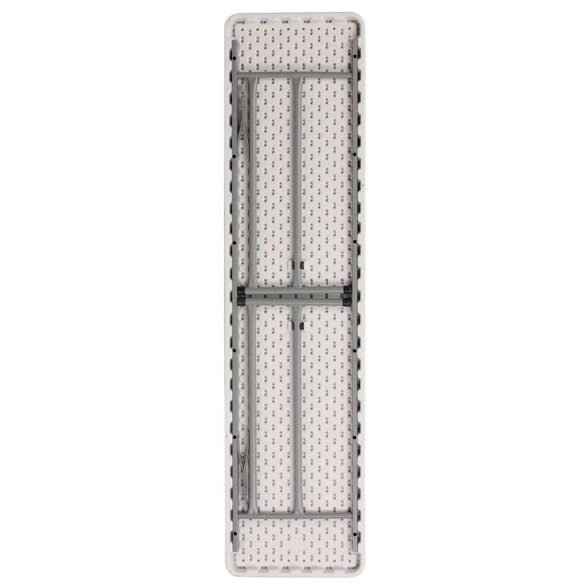 6" Granite White Plastic Folding Table B9586
