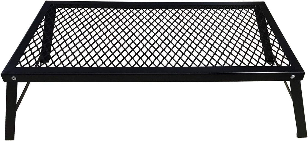 Black Folding Campfire Grill with Legs T258