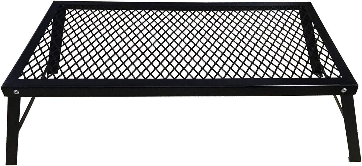 Black Folding Campfire Grill with Legs T258