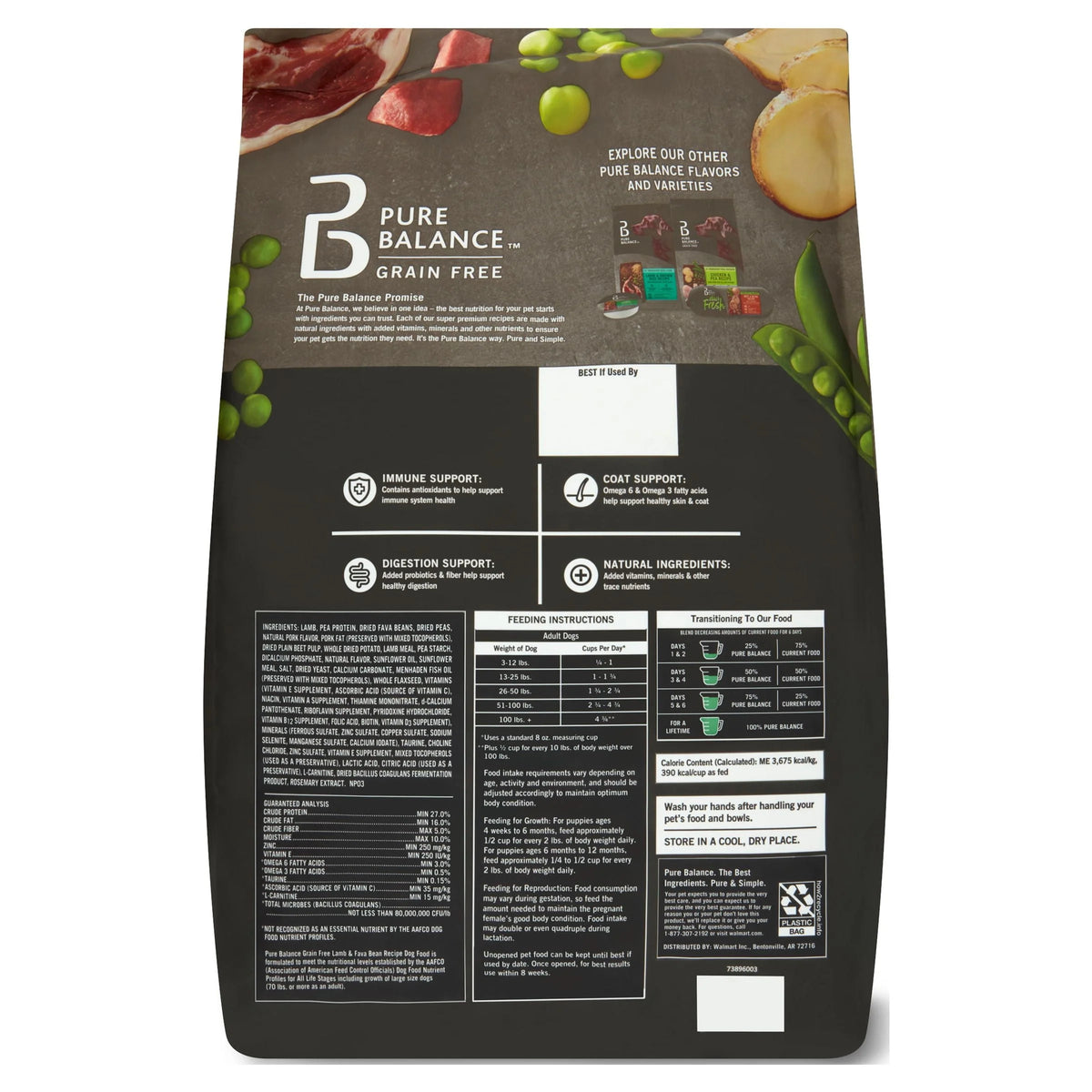 Lamb & Fava Bean Recipe Grain-Free Dry Dog Food 24 lbs Y343793
