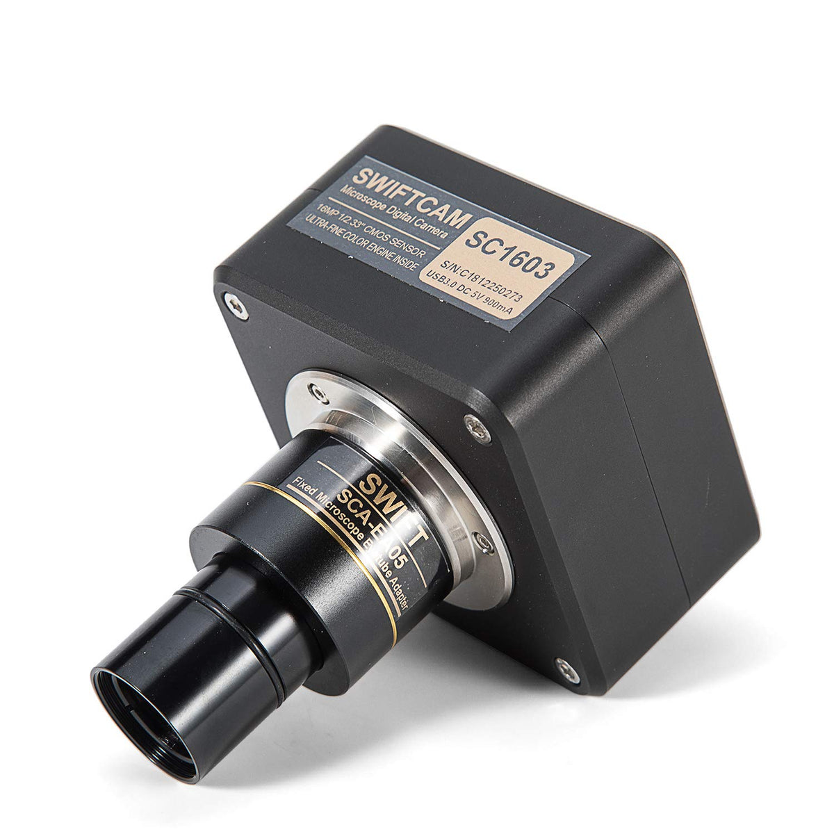 10 Megapixel Camera for Microscopes with Reduction Lens, Calibration Kit, Eyetube Adapters, and USB 3.0 Cable G98975