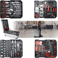 187-Piece Tool Kit with Wheels Tool Box J47461