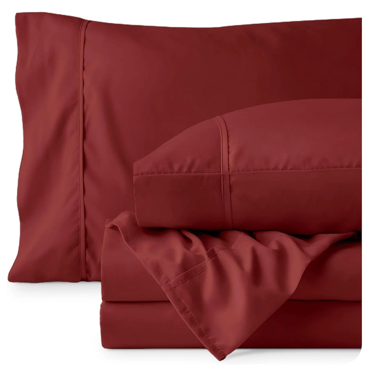 Rosewood 4 Piece Ultra-Soft Microfiber Full Bed Sheets O439979