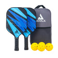 2 Paddles Blue Pickleball Set with Bag and 4 Balls R7957