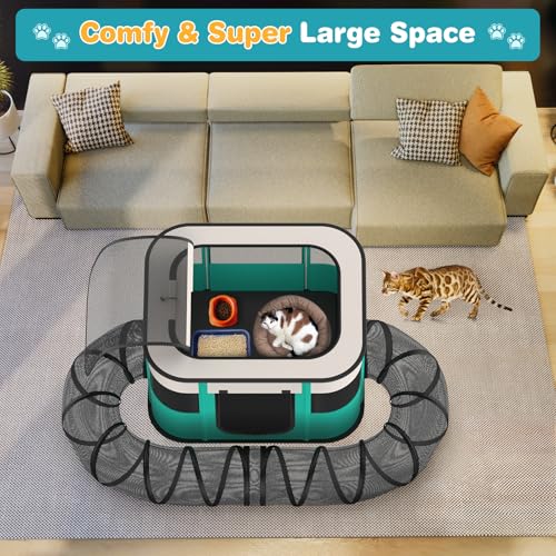 Outdoor Cat Enclosure with Tunnel I277