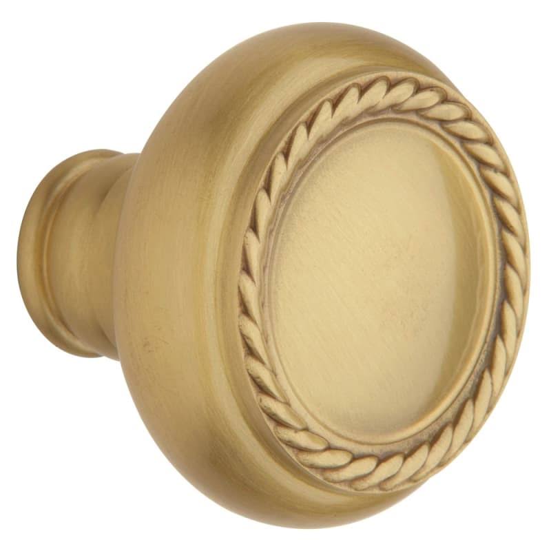Satin Brass/Brown Knob Pair P4528