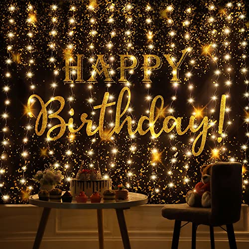 13 Strings 6.6 x 5 ft 8 Modes Curtain String Lights W426593