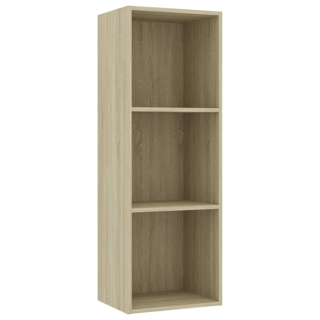 3-Tier Book Cabinet Sonoma Oak Chipboard N1442