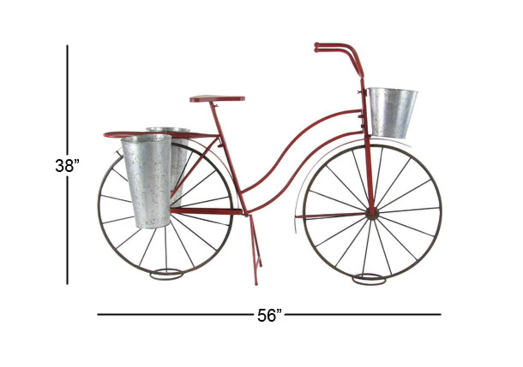 Vintage Red Bicycle Plant Stand L723381