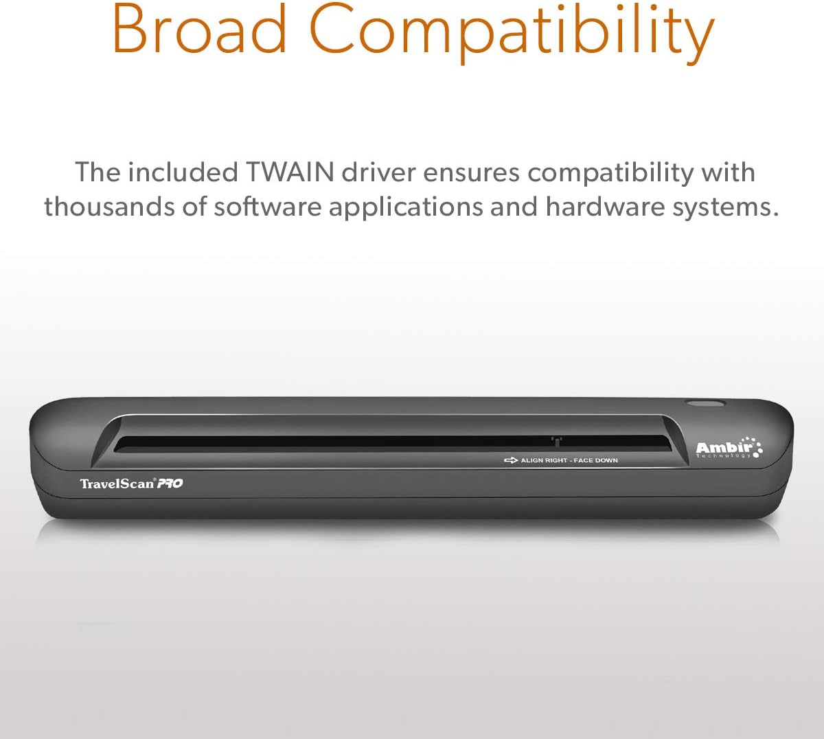 Simplex Document Scanner and Card Scanner W604054