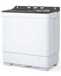 Semi-automatic Twin Tub Washing Machine, 26Lbs, White & Grey C69841