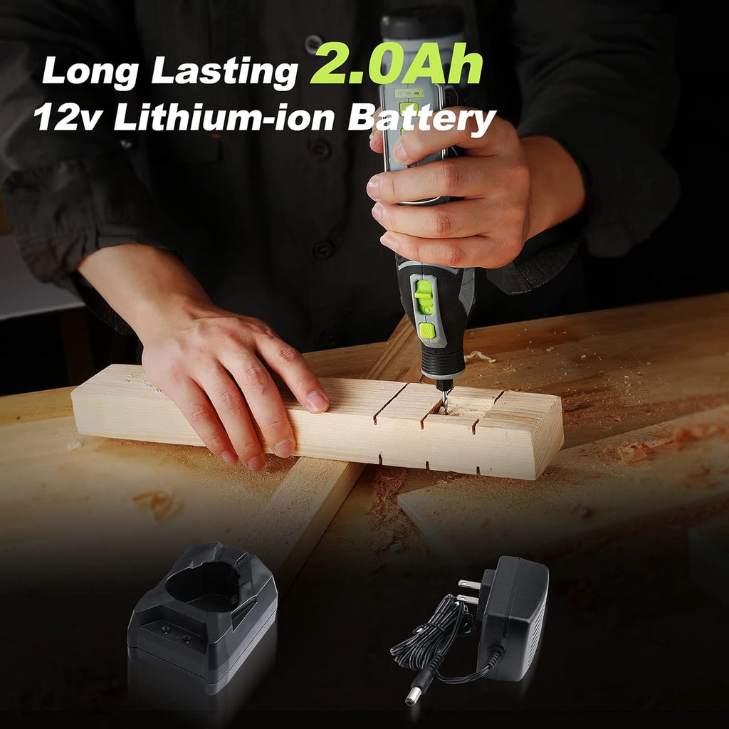 12V Cordless Rotary Tool Kit, 114 Accessories, Pack of 2 T9846