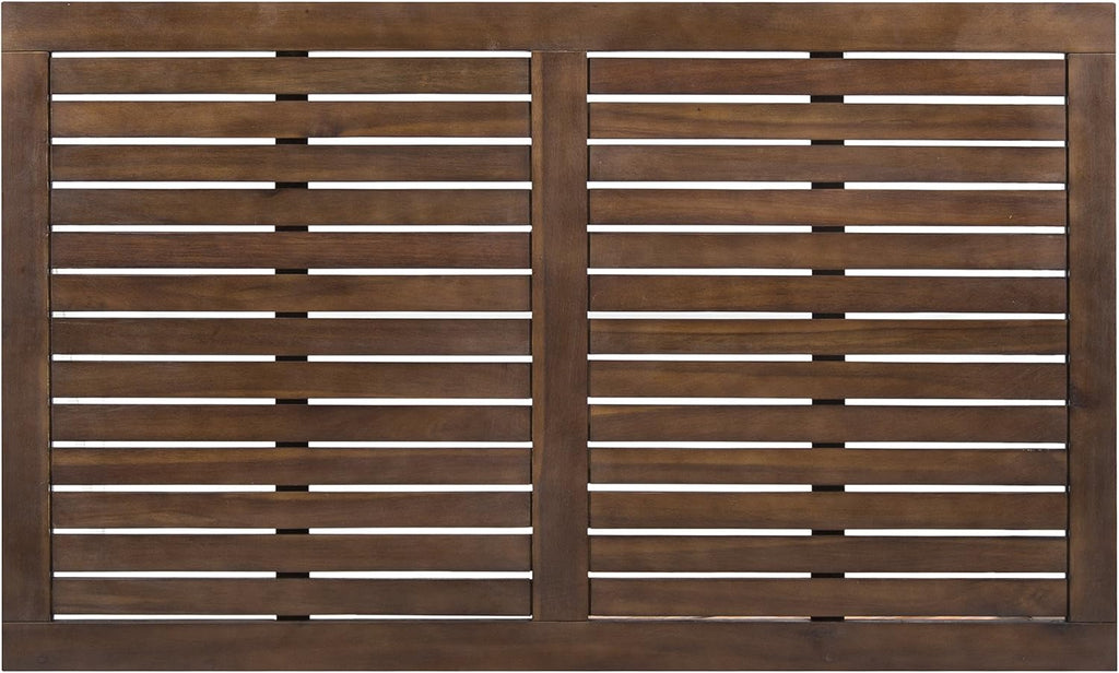 White Base / Dark Brown Top Acacia Wood Coffee Table B9704