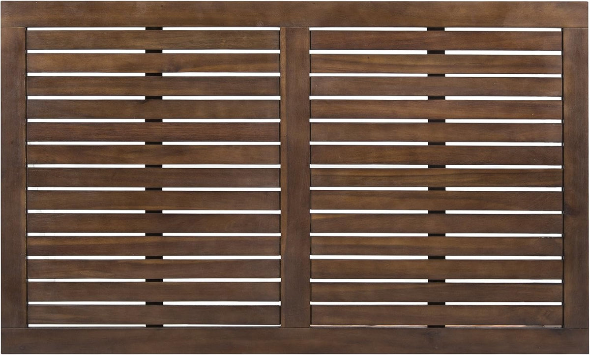 White Base / Dark Brown Top Acacia Wood Coffee Table B9704